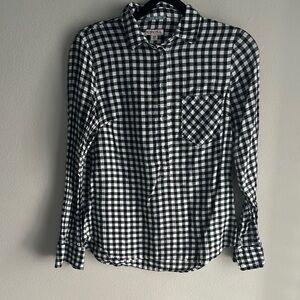Merona Black and White Button Down Shirt
